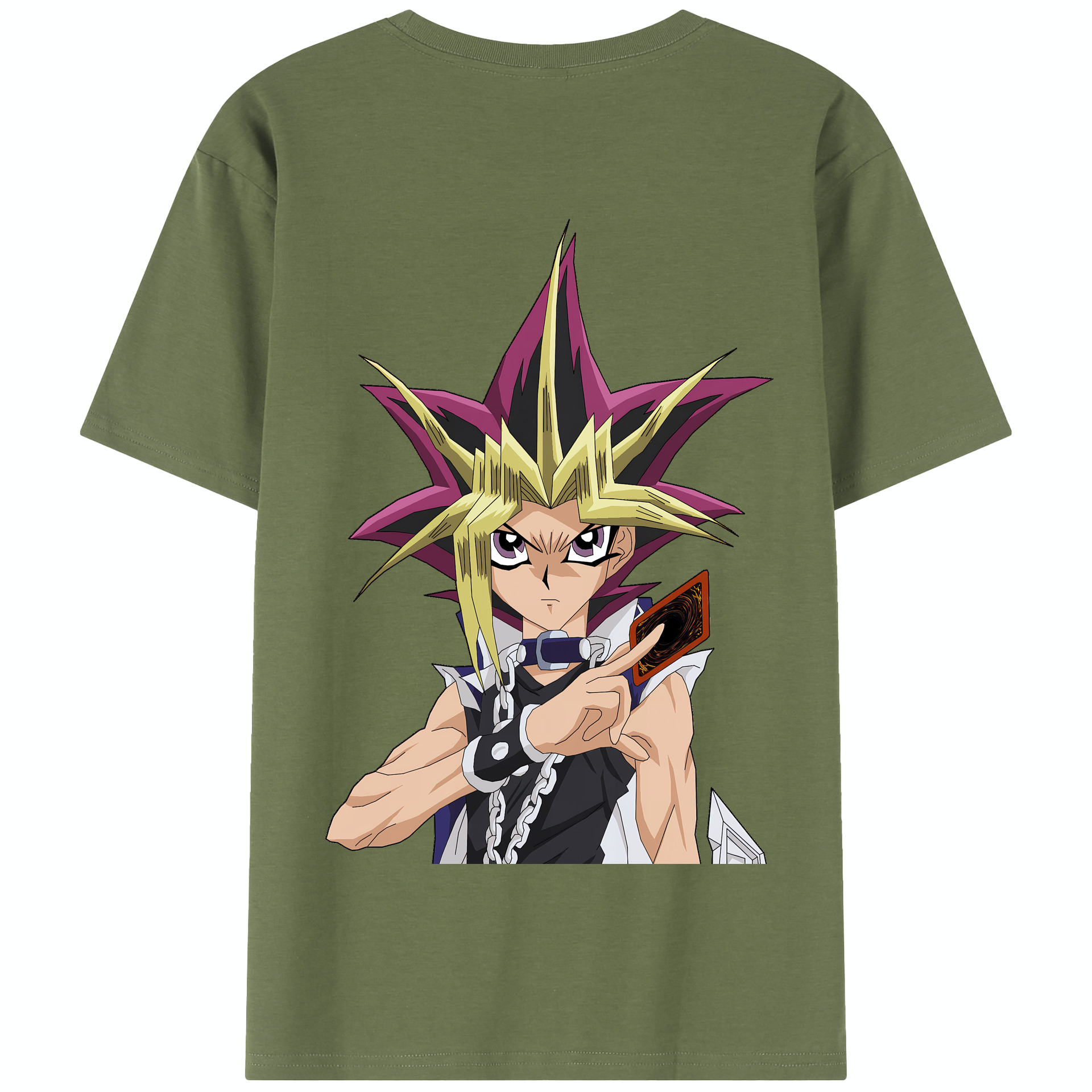 （画像用） 遊☆戯☆王 Yu-Gi-Oh! 綿100％半袖Tシャツ（背面プリント）